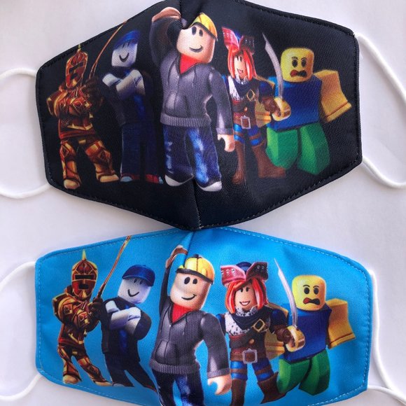 kids face mask Roblox black - Picture 2 of 3